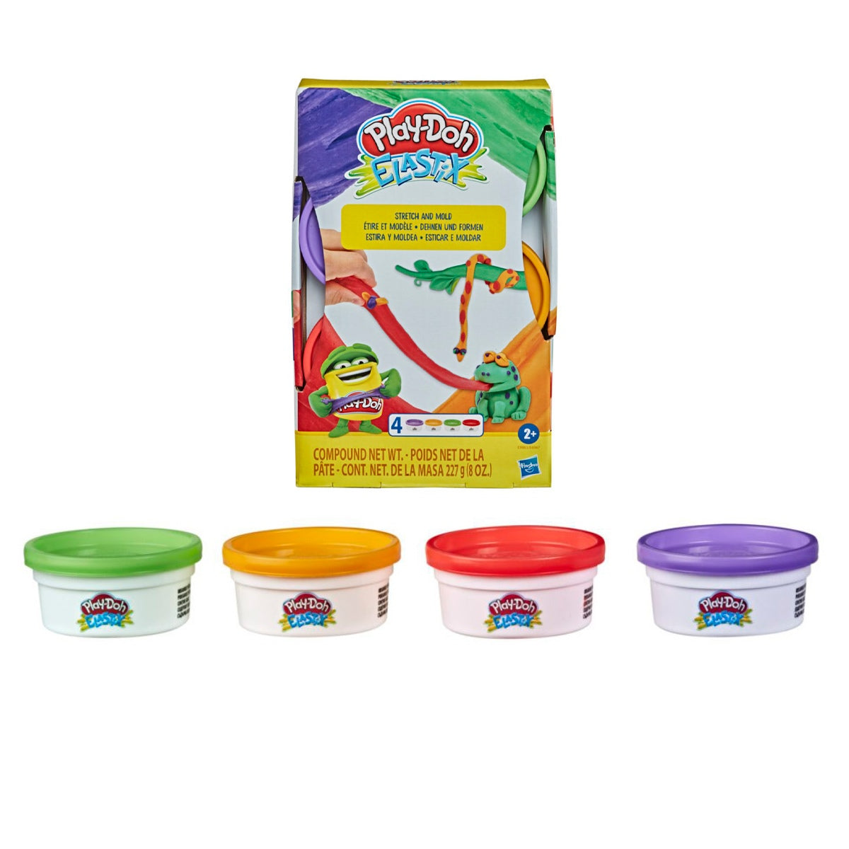 Play Doh Mundo De Texturas Elastix - Pack 4 Colores Animales